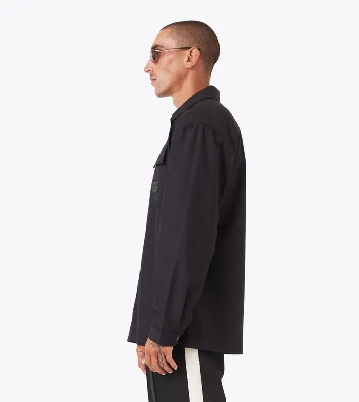 Zanerobe Shirts Men Boxy LS Overshirt Black