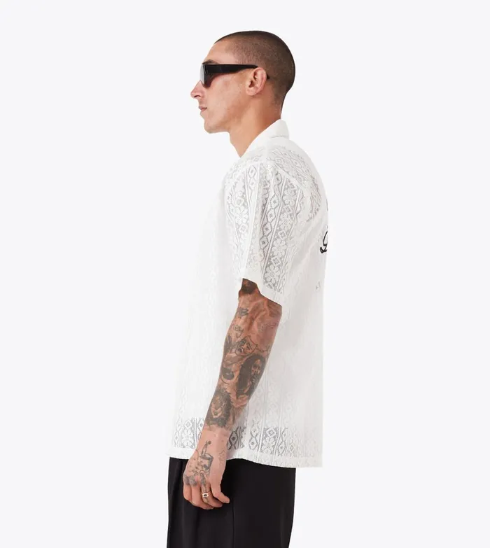 Zanerobe Shirts Men ZDS Lace Shirt White