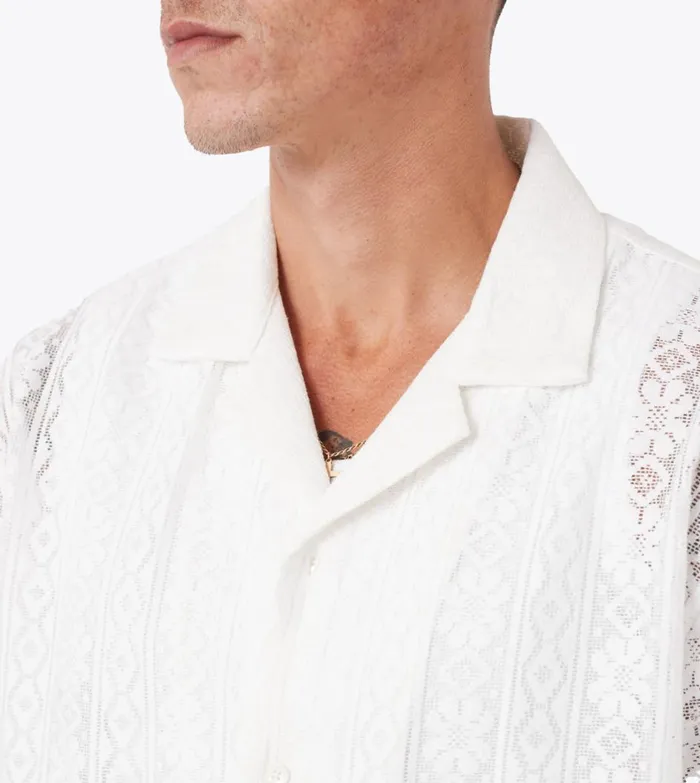 Zanerobe Shirts Men ZDS Lace Shirt White