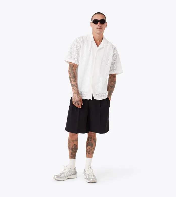 Zanerobe Shirts Men ZDS Lace Shirt White