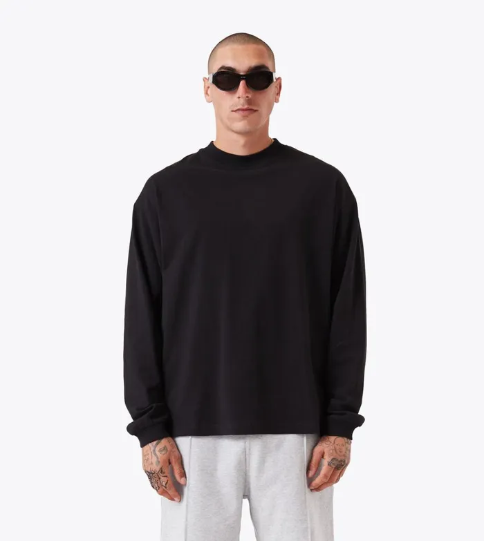 Zanerobe Tees and Tanks Men Box LS Tee Black
