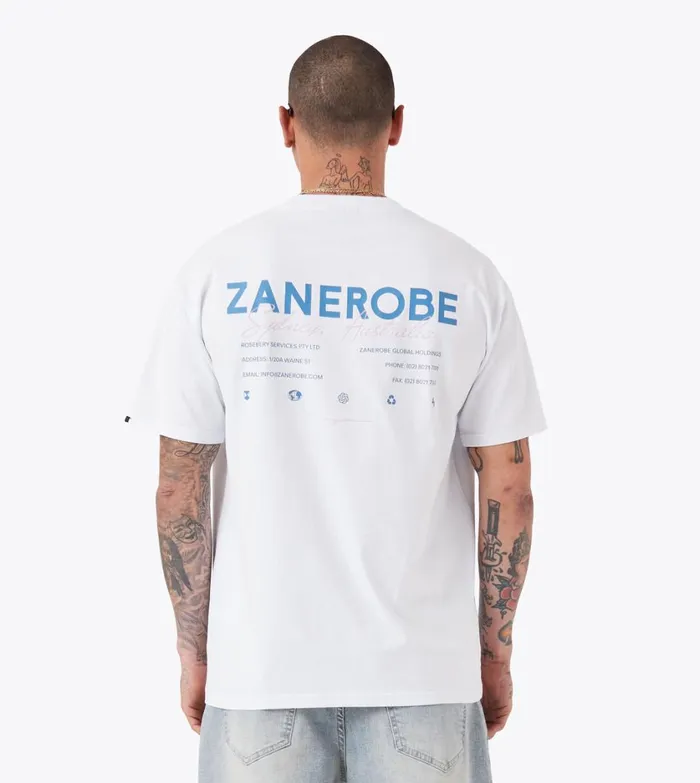 Zanerobe Tees and Tanks Men ZR Box Tee White