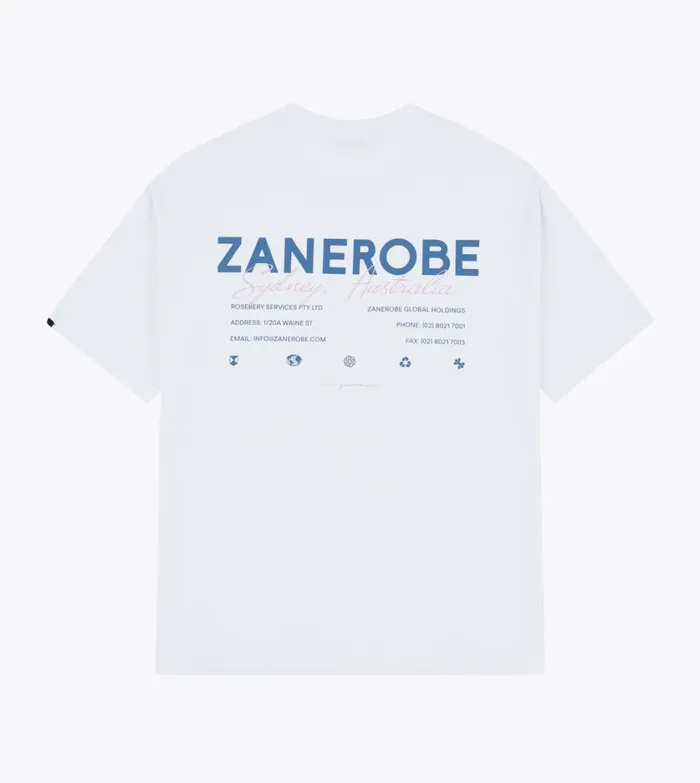 Zanerobe Tees and Tanks Men ZR Box Tee White