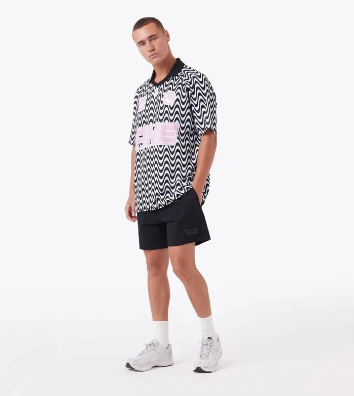 Zanerobe Tees and Tanks Men ZR Football Shirt BlackPink
