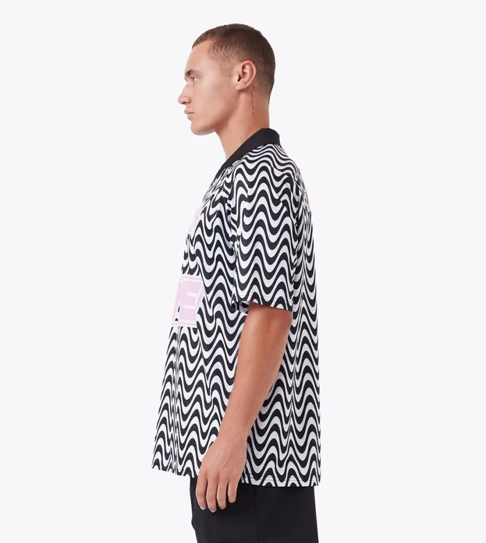 Zanerobe Tees and Tanks Men ZR Football Shirt BlackPink