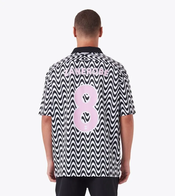 Zanerobe Tees and Tanks Men ZR Football Shirt BlackPink
