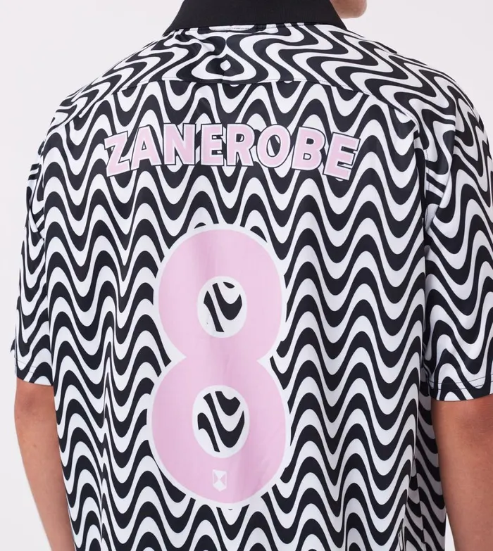 Zanerobe Tees and Tanks Men ZR Football Shirt BlackPink