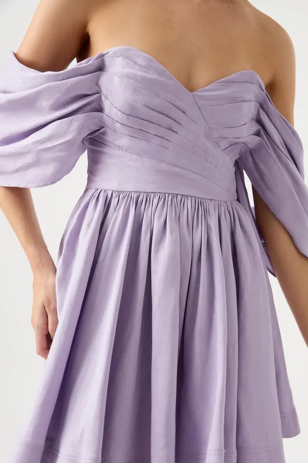 Zorina Sweetheart Mini Dress Lilac Women Aje Mini Dresses